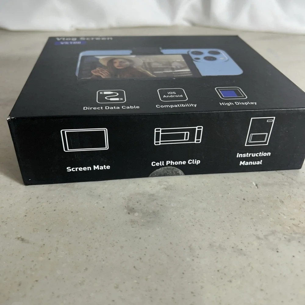 Vs100 Vlog Selfie Monitor Screen For Iphone And Android